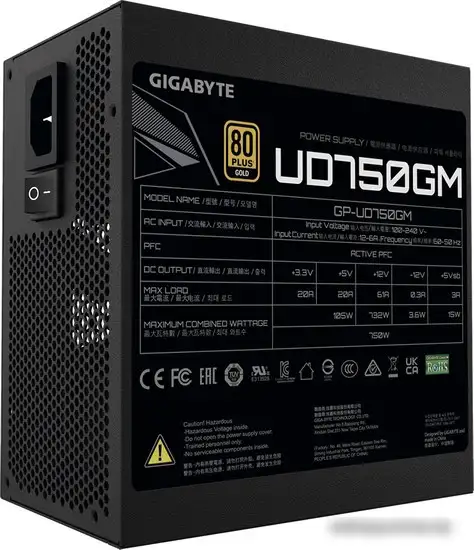 Блок питания Gigabyte UD750GM – фото товара
