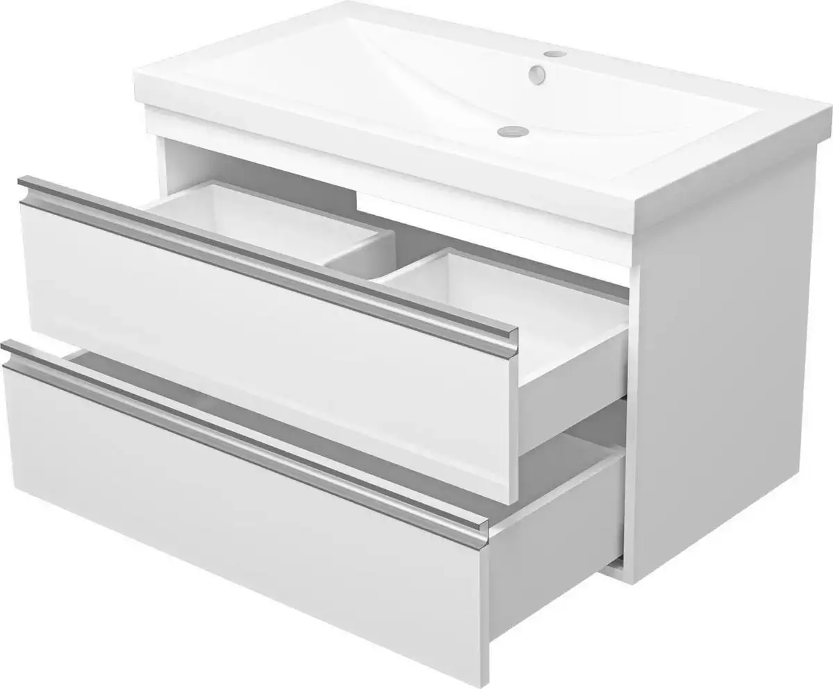 Misty Тумба с умывальником Ингрид 90 П-Инг-01090-011П2Я+10.150.00900.001 – фото товара