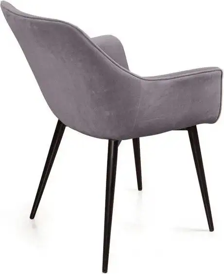 Стул с подлокотниками Ваш день Archi Barkhat 04 (светло-серый, 2шт)