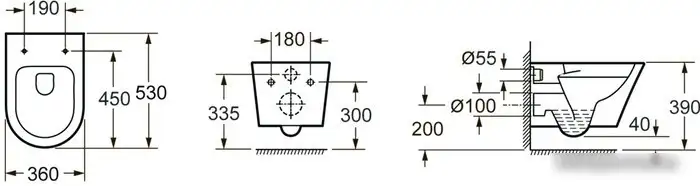 Унитаз Lavinia Boho Biore Rimless 3304003R - фото товара