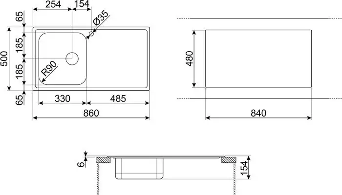 Кухонная мойка Smeg LYP861S - фото товара