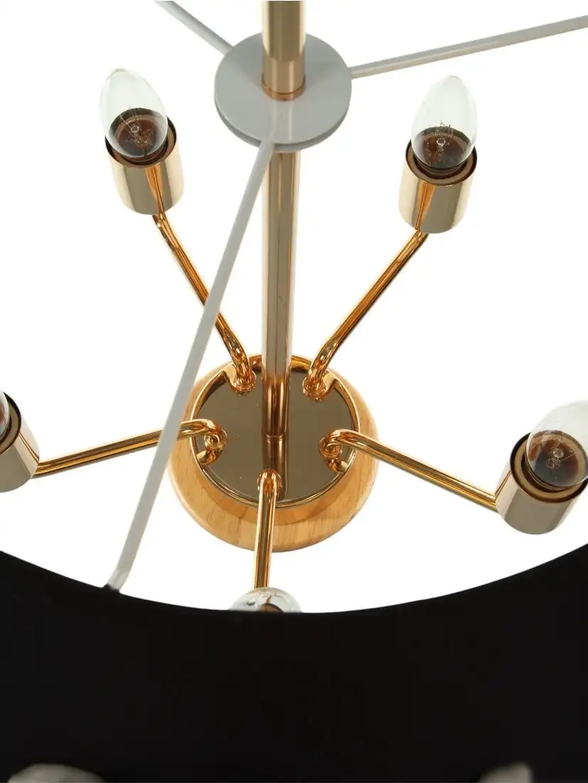 Подвесная люстра BayerLux Ребекка 10777123 (черный/золото) – фото товара