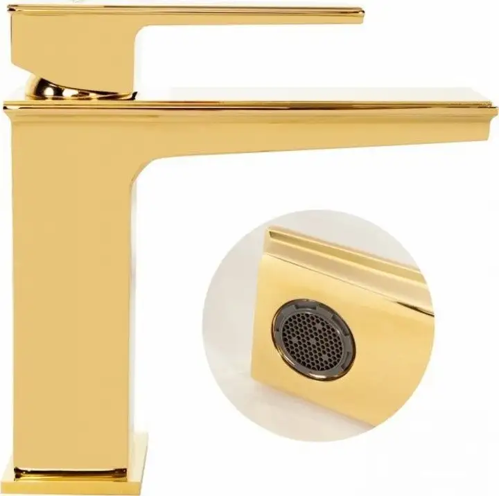 Смеситель Hansberge H1070 (золото глянец) - фото товара