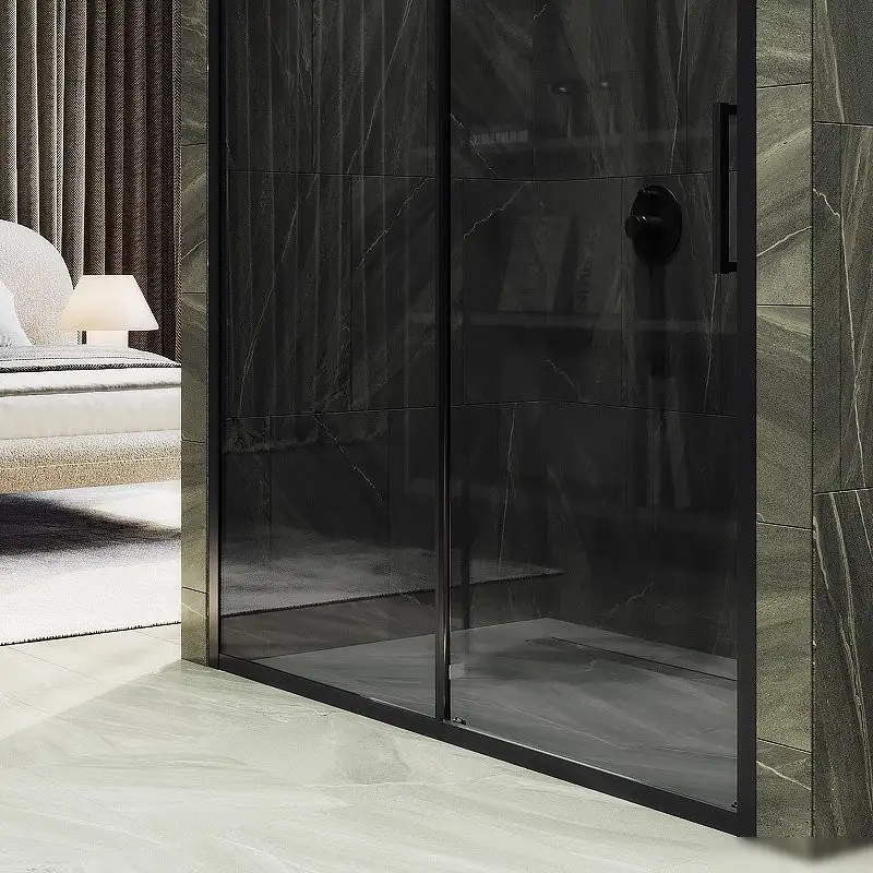 Душевая дверь MaybahGlass 195x120 MGD-1284-6 (графит/черный) - фото товара