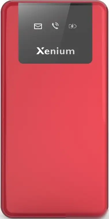 Кнопочный телефон Xenium X600 (красный) – фото товара