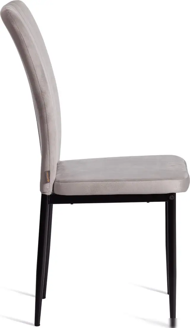 Стул TetChair Verter металл/флок 41x52x95 (светло-серый HLR14/черный) – фото товара
