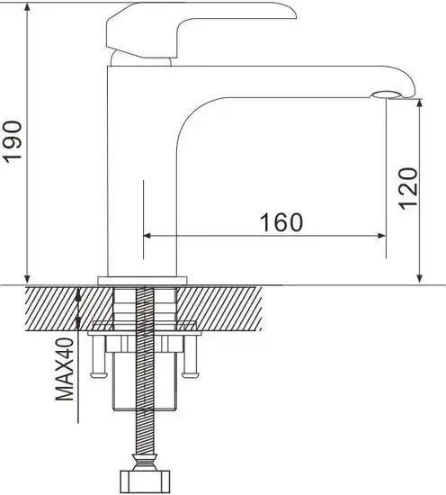 Смеситель Rose R2101F-1 - фото товара