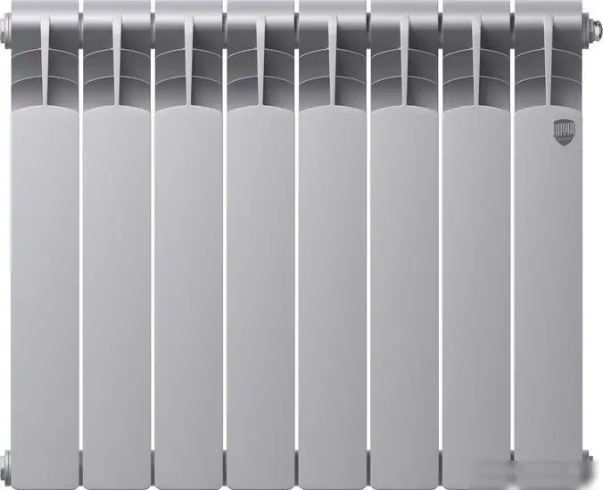 Биметаллический радиатор Royal Thermo Revolution Bimetall 500 2.0/Silver Satin (8 секций) - фото товара