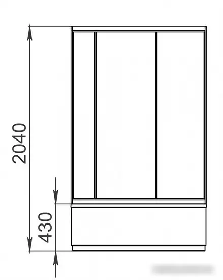 Душевая кабина Domani-Spa Simple 99 High Eco DS01EcSm99HWCl00-V1.2 (белый/прозрачное стекло) - фото товара