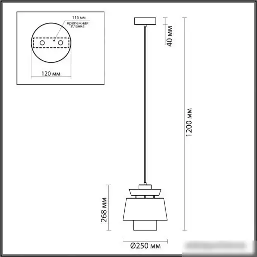 Подвесная люстра Odeon Light Kressa 4992/1 – фото товара