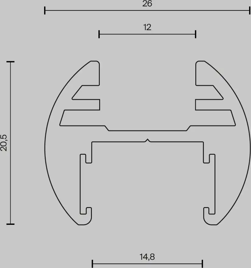 Шинопровод Maytoni Technical Busbar trunkings Basity TRX172-R-111B – фото товара