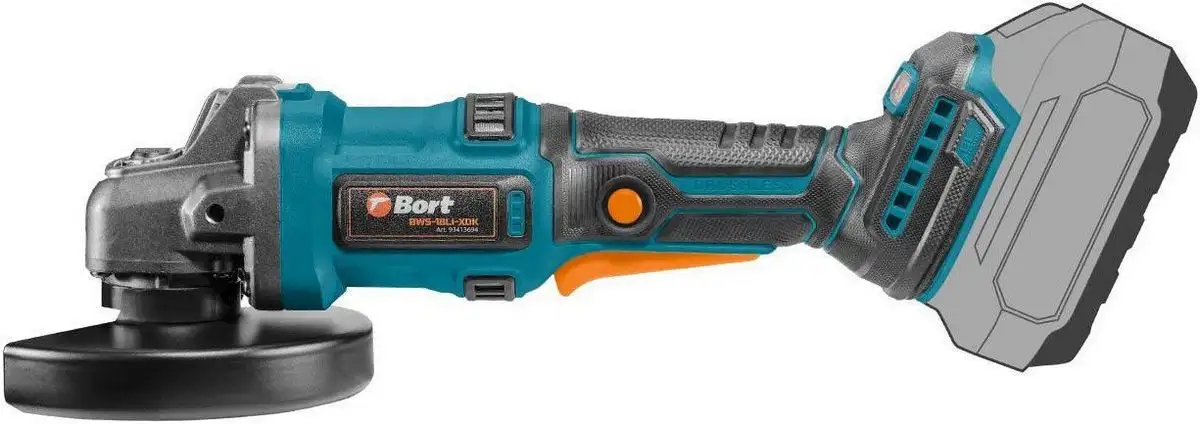 Угловая шлифмашина Bort BWS-18Li-XDK (без АКБ) – фото товара