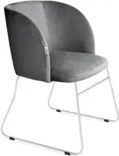 Стул Sheffilton SHT-ST33/S167 (угольно-серый/хром лак) – изображение в каталоге