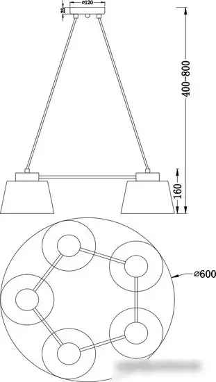 Подвесная люстра Freya Barbara FR5004PL-05CH – фото товара