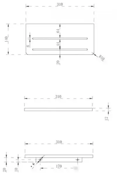 Abber Полка Stein AS1653 (белый) – фото товара