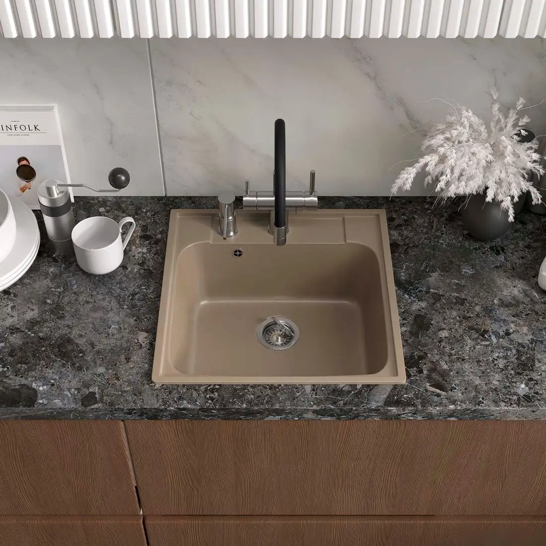 Кухонная мойка Reflexion Etude RF0353BE - фото товара