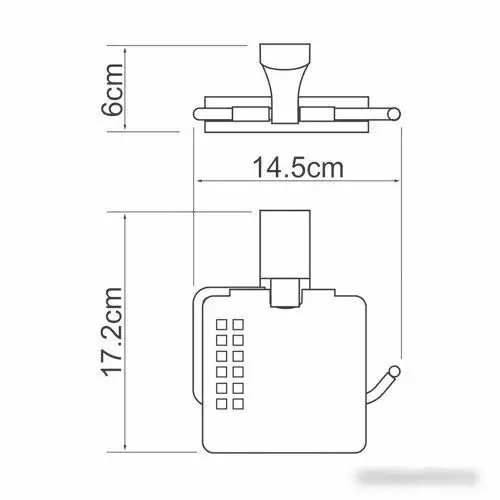 Держатель для туалетной бумаги Wasserkraft Exter K-5225 – фото товара