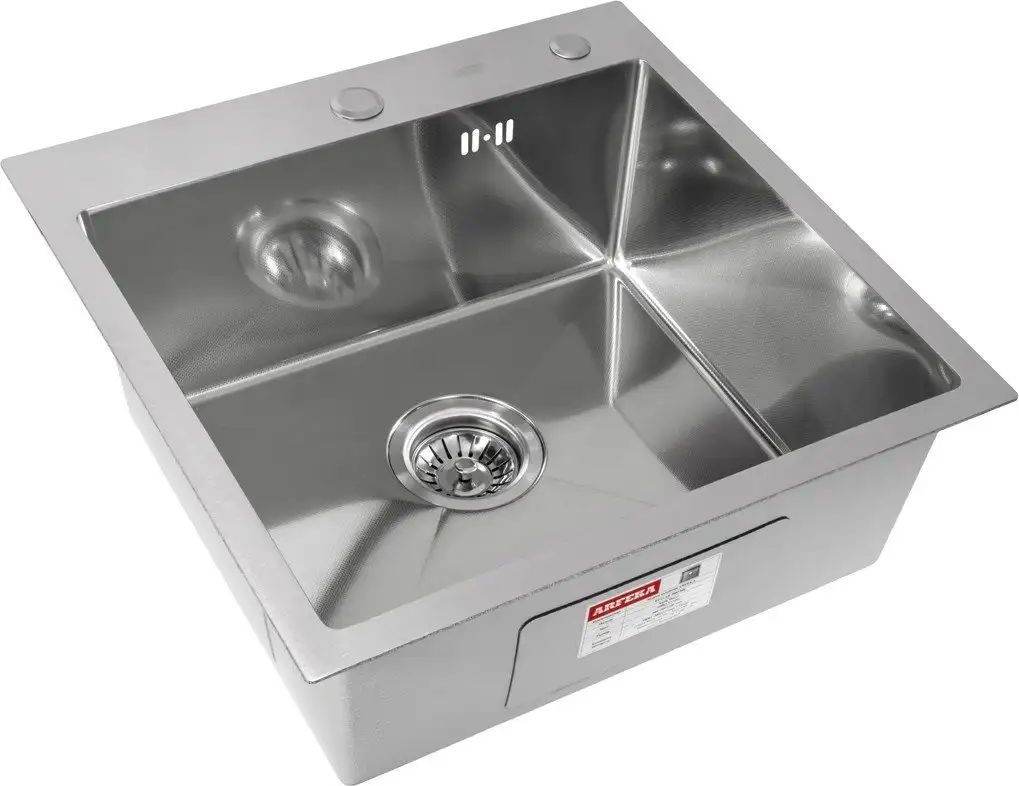 Кухонная мойка ARFEKA Eco AR 500*500 Satin Decor Millet Grains - фото товара