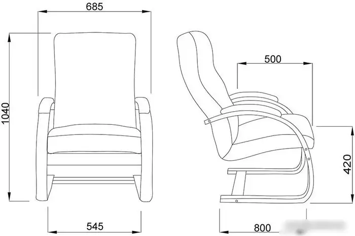 Интерьерное кресло Импэкс Leset Монэ (венге/малмо 05) – фото товара