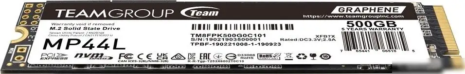 SSD Team MP44L 500GB TM8FPK500G0C101 – фото товара