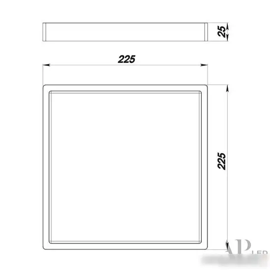 Светодиодная панель APL Led Ingrid 3322.LDF2004M/18W/4K – фото товара