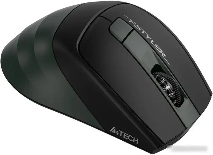 Мышь A4Tech Fstyler FB35S (черный/темно-зеленый) – фото товара