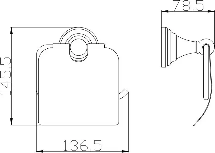 Держатель для туалетной бумаги Slezak RAV Морава MKA0400SM (бронзовый) – фото товара
