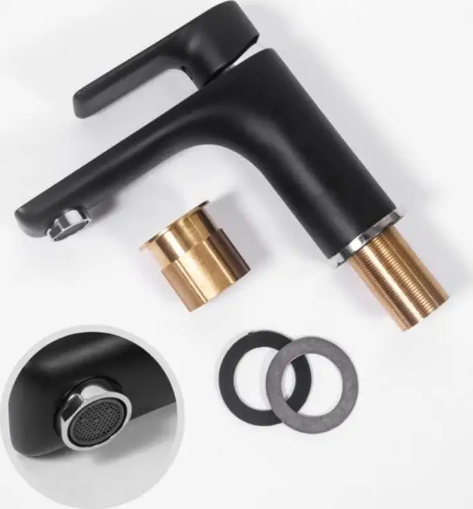 Смеситель Hansberge H1099 (черный хром) - фото товара