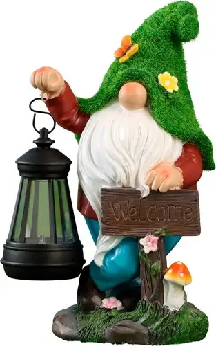 Садовый светильник-фигура Take It Easy Гном Welcome 10122713 – изображение в каталоге