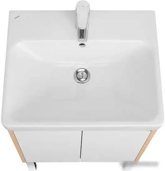 Акватон Тумба под умывальник Сканди Doors 55 1A278801SDB20 (белый/дуб верона) – фото товара