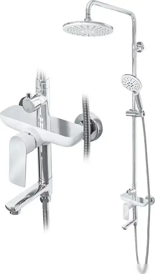 Душевая система Grocenberg GB7009 (белый хром) - фото товара