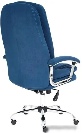 Кресло TetChair Softy LUX (флок, синий) – фото товара