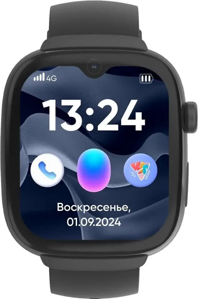 Детские умные часы Elari KidGram 4G (черный) – фото товара