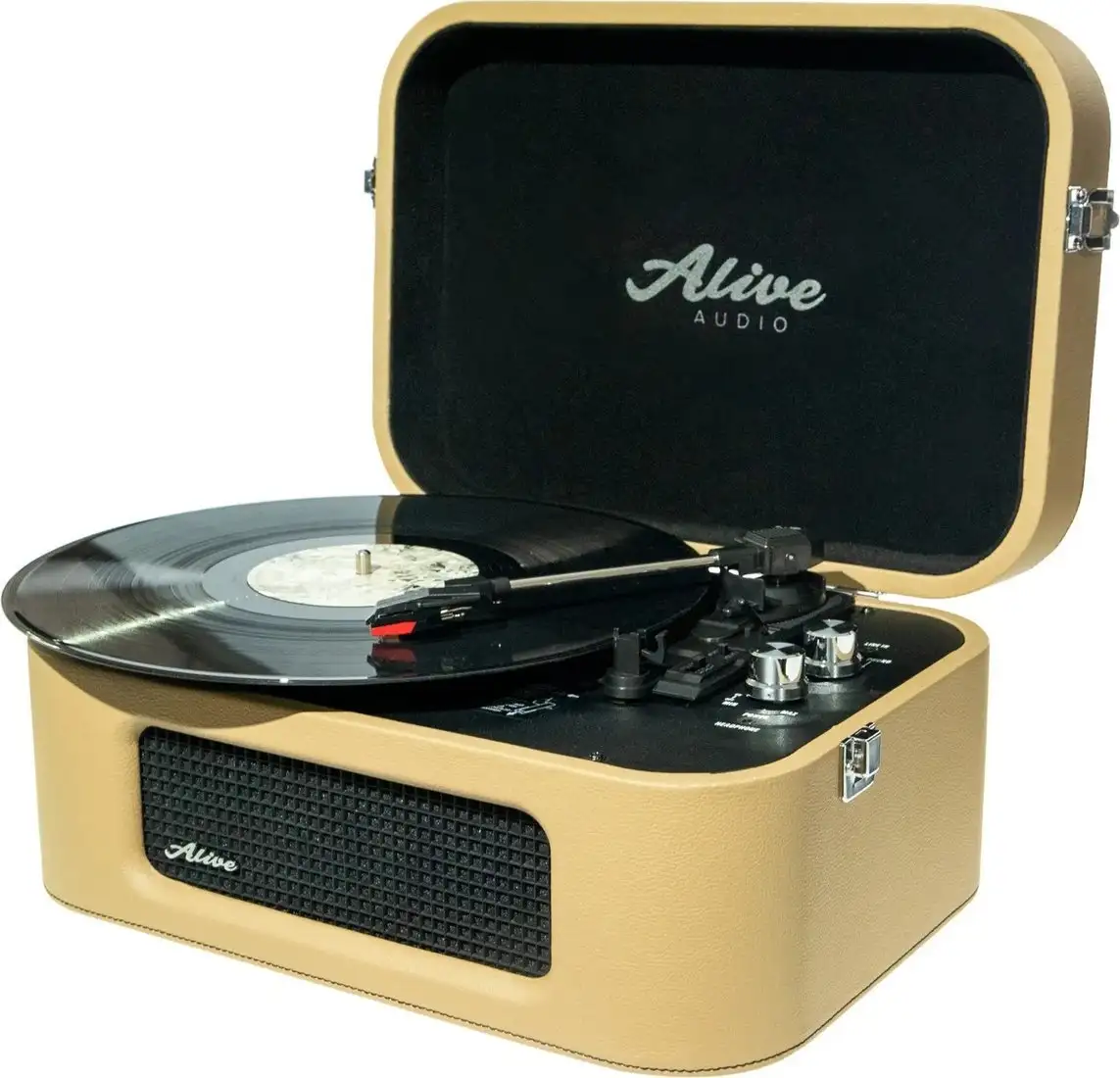 Виниловый проигрыватель Alive Audio Stories (бежевый) – фото товара