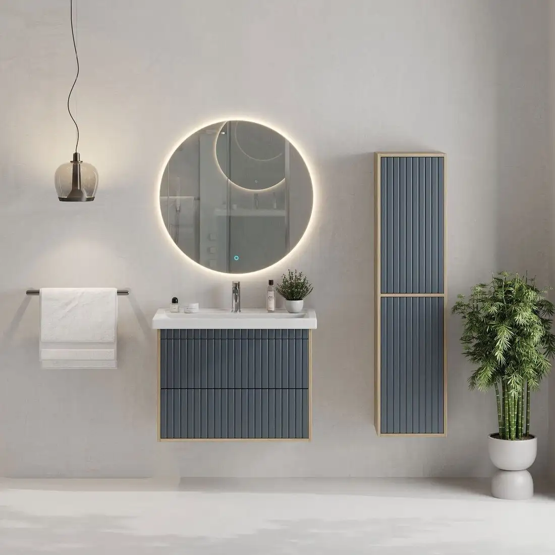 Onika Тумба под умывальник Дайлер 80 108062 (графит/дуб сонома) – фото товара