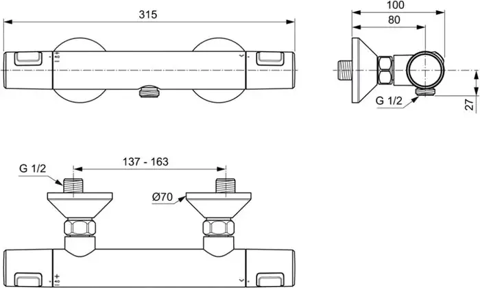 Смеситель Ideal Standard Ceratherm A7201AA - фото товара
