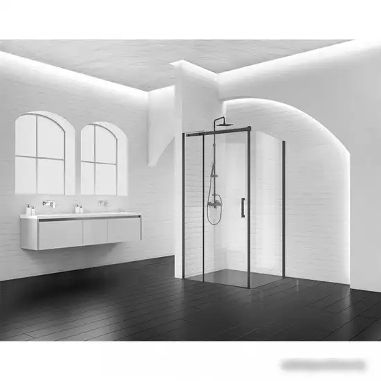 Душевой уголок BelBagno ACQUA-AH-1-130/90-C-NERO - фото товара