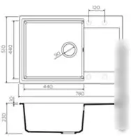 Кухонная мойка Omoikiri Daisen 78-LB-BE - фото товара