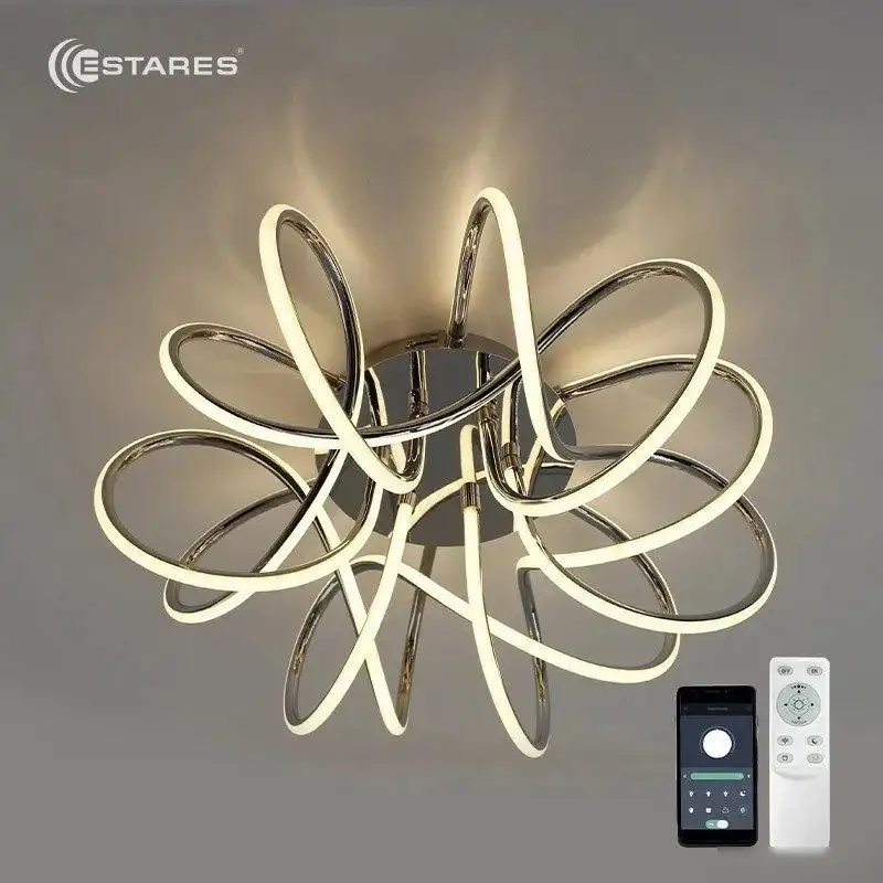 Припотолочная люстра Estares Liana Muse 105W R-APP-560x235-CHROME/WHITE-220-IP20 – фото товара