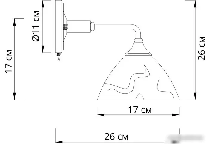 Бра Arte Lamp Matthew A5032AP-1BR – фото товара