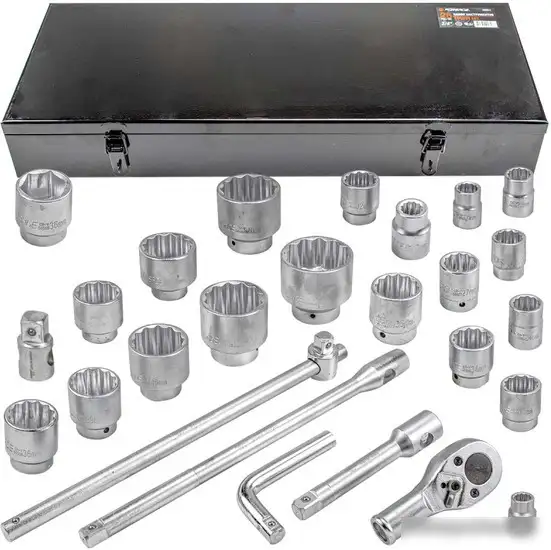 Набор трещотка с головками FORSAGE F-68263-9 (26 предметов) – фото товара