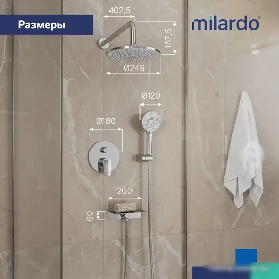 Душевая система IDDIS Rora RORSB02M67 - фото товара