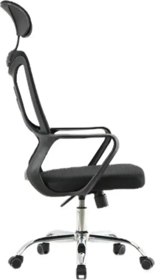 Офисное кресло SitUp Bima black Chrome (сетка Black/ Black) – фото товара