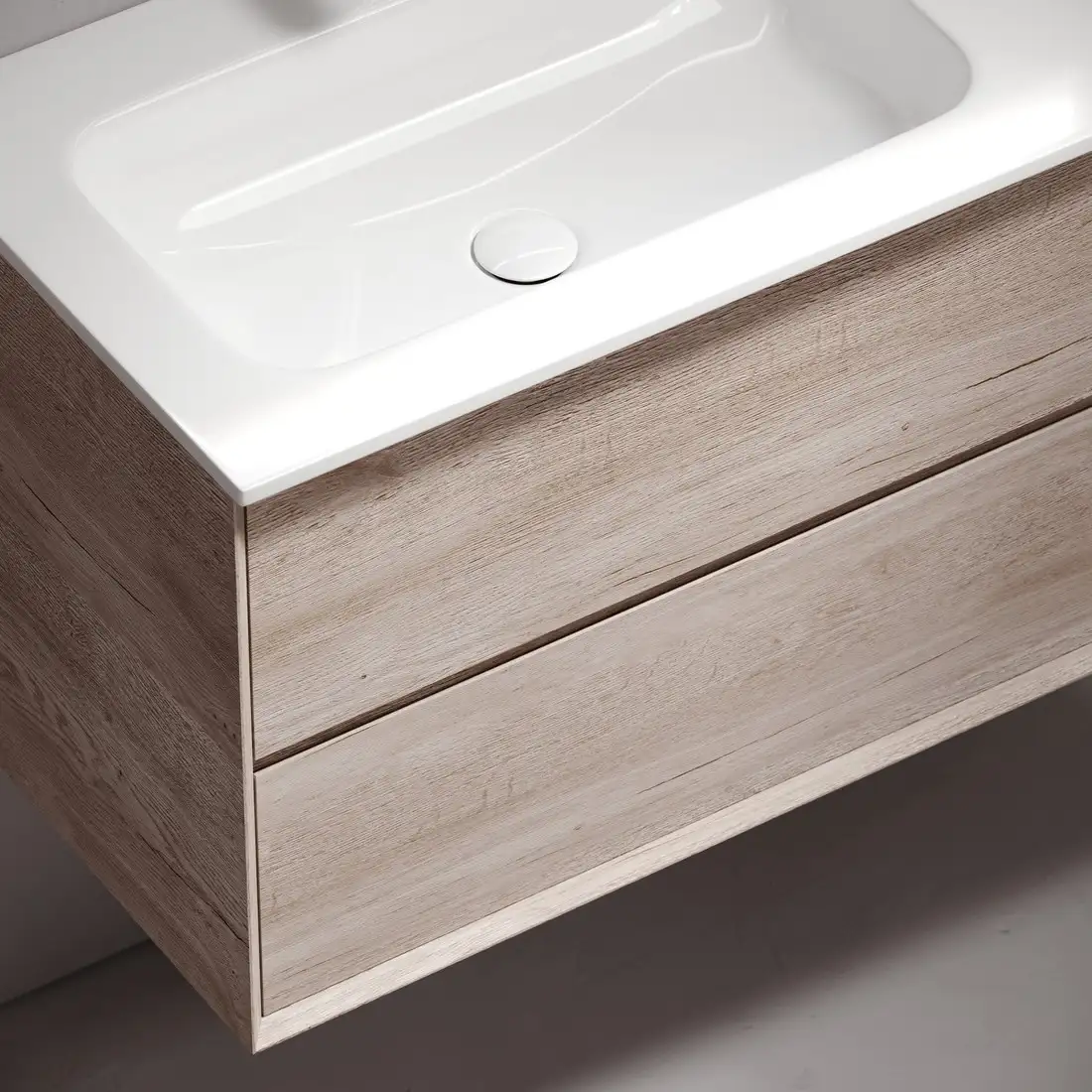 Sancos Тумба под умывальник Marmi 2.0 MR2.0100LEG (левая, дуб галифакс натуральный) – фото товара