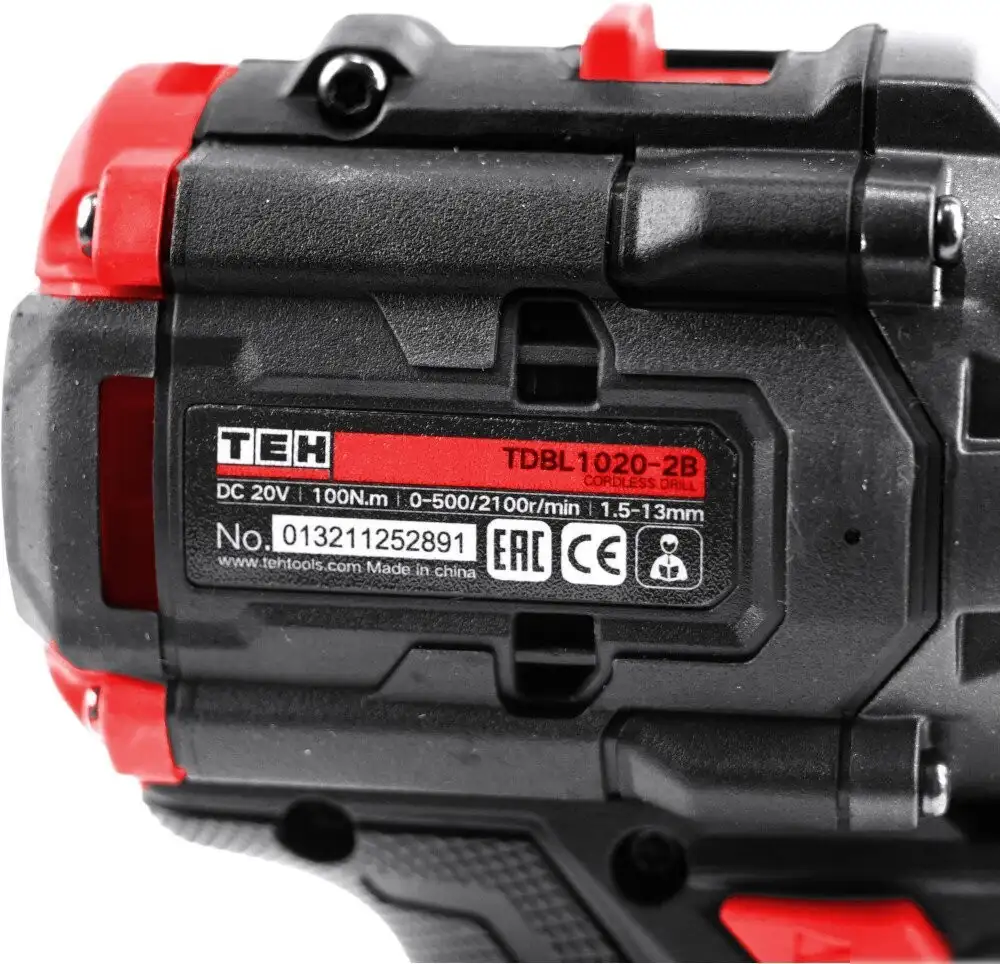 Дрель-шуруповерт TEH TDBL1020-2B (с 2-мя АКБ, кейс) – фото товара