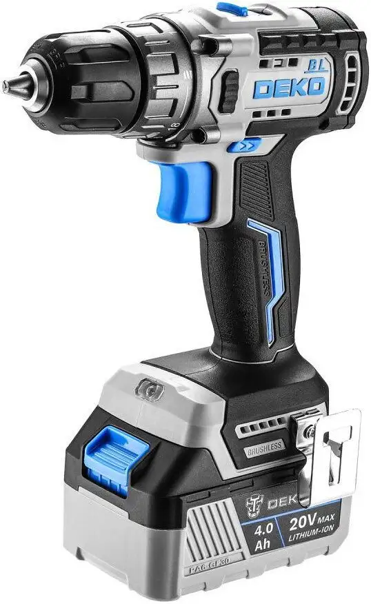 Дрель-шуруповерт Deko Loner 20V ONE+ 085-1004 (с 2-мя АКБ, кейс) – фото товара
