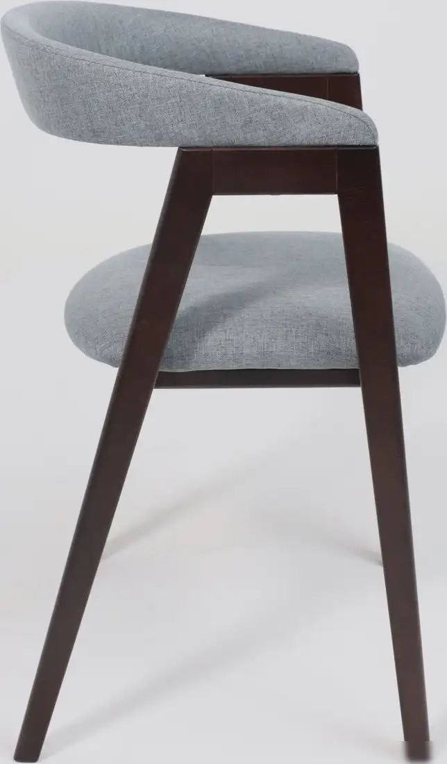 Стул с подлокотниками Оримэкс Лондон (серая рогожка Kiton 06/темный бук) – фото товара