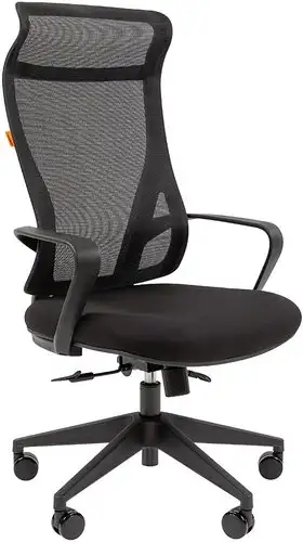 Офисное кресло CHAIRMAN CH577 (черный пластик/черный) – изображение в каталоге