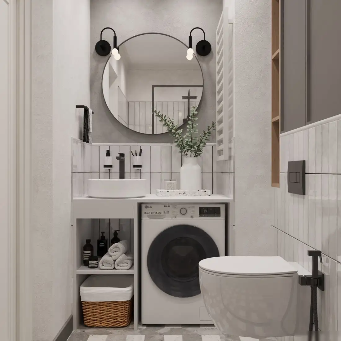 ЗОВ Тумба под умывальник Стамбул 100 S100LWP0LWPWM (белый) – фото товара