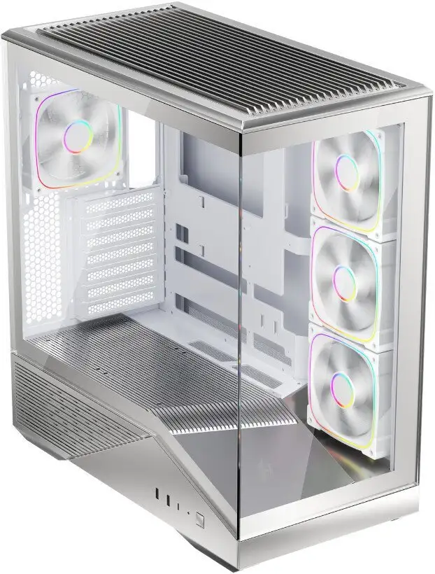 Корпус 1stPlayer GM7 ARGB GM7-SV-3FN7R-W-1FN7-W (серебристый) – фото товара